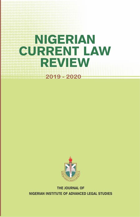 iNigerian Current Law Review  2019-2020